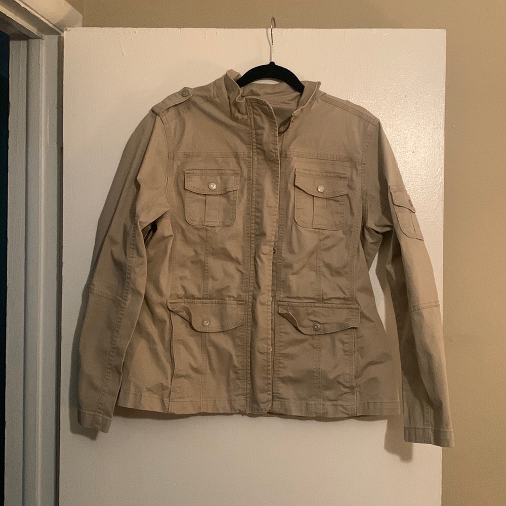 Khaki denim jacket
